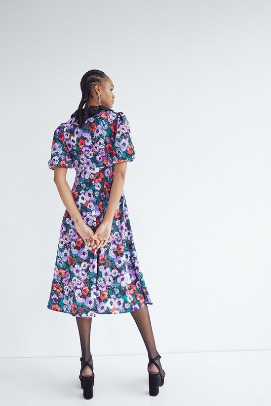 Warehouse Sequin Collar Midi Dress 3