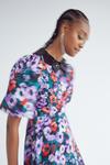 Warehouse Sequin Collar Midi Dress thumbnail 4