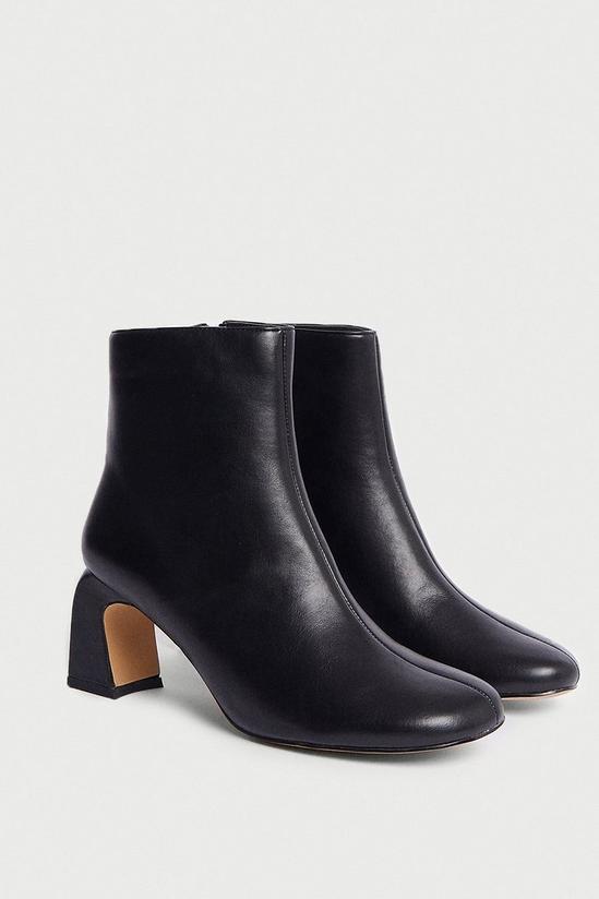 Warehouse Curved Heel Ankle Boot 2