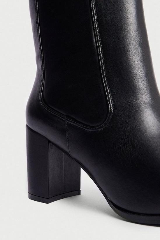 Warehouse Padded Gusset Heeled Ankle Boot 3