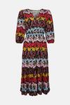 Warehouse Woven Shirred Waist Midi Tea Dress thumbnail 4
