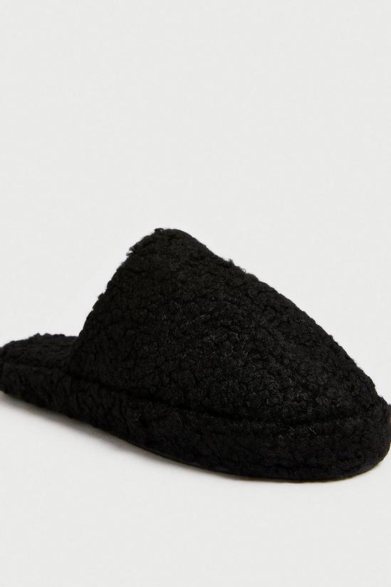 Warehouse Closed Toe Fluffy Slippers 3