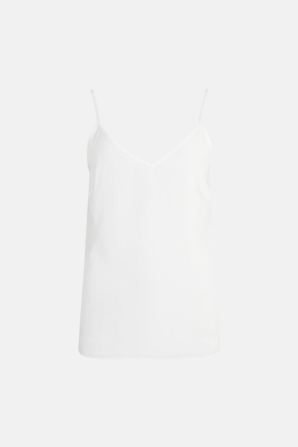 Warehouse high neck cami in white