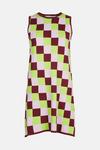 Warehouse Checkerboard Knit Swing Dress thumbnail 4