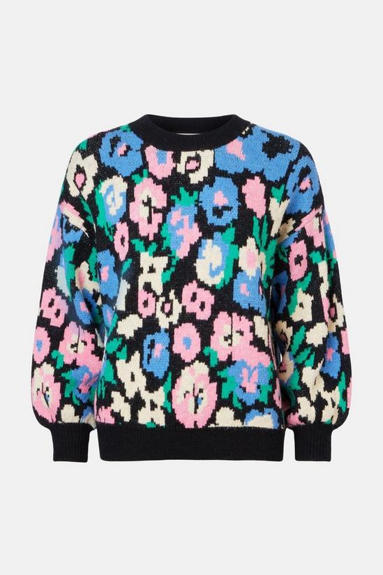 Warehouse Cosy Floral Jacquard Knit Jumper 4