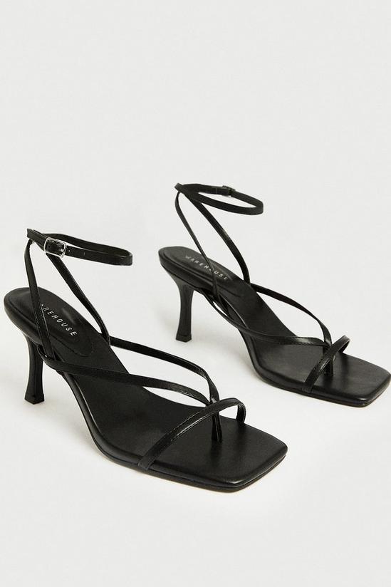 Warehouse Strappy Thong Heeled Sandal 2