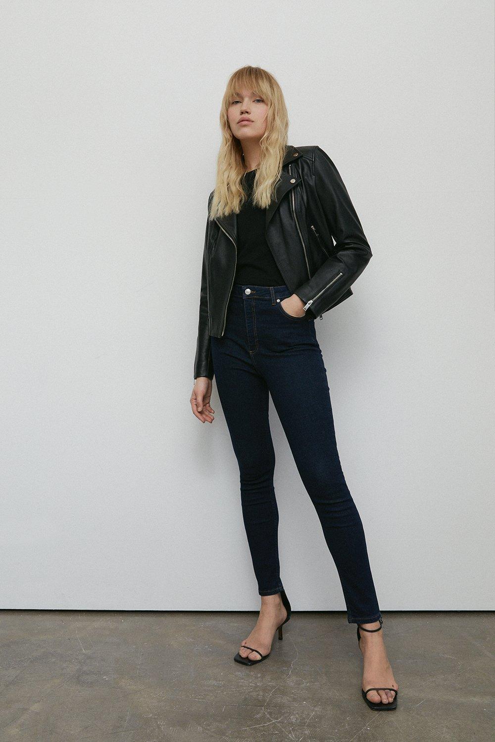 Womens 98s Denim High Rise Skinny Jean - indigo