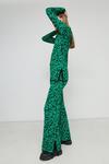 Warehouse Premium Knit Floral Jacquard Trousers thumbnail 1