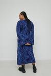 Warehouse Plus Size Warped Jacquard Knitted Midi Dress thumbnail 3
