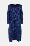 Warehouse Plus Size Warped Jacquard Knitted Midi Dress thumbnail 4