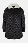 Warehouse Borg Collar Quilted Liner Jacket thumbnail 4