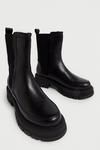 Warehouse Real Leather Chunky Gusset Chelsea Boot thumbnail 2