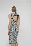 Warehouse Premium Knit Floral Jacquard Sleeveless Dress thumbnail 3
