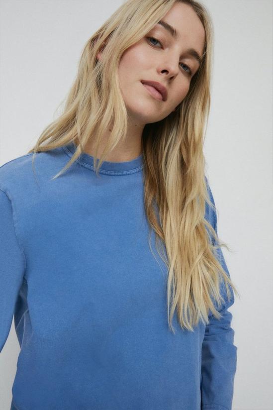 Warehouse Washed Relaxed Long Sleeve T-shirt 1