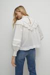 Warehouse Broderie Frill And Cutwork Detail Blouse thumbnail 3