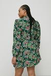 Warehouse Plus Size Woven Tie Neck Floral Mini Tea Dress thumbnail 3