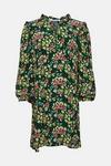 Warehouse Plus Size Woven Tie Neck Floral Mini Tea Dress thumbnail 4