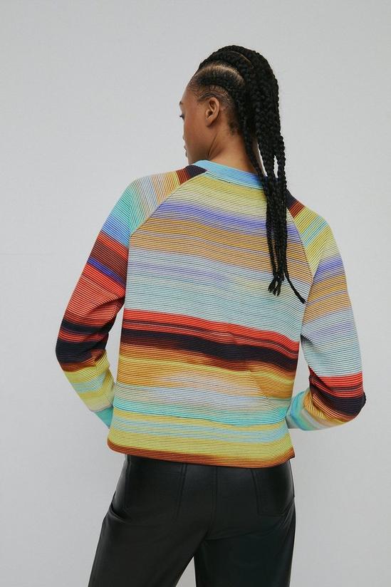 Warehouse Multi Stripe Sweatshirt 3