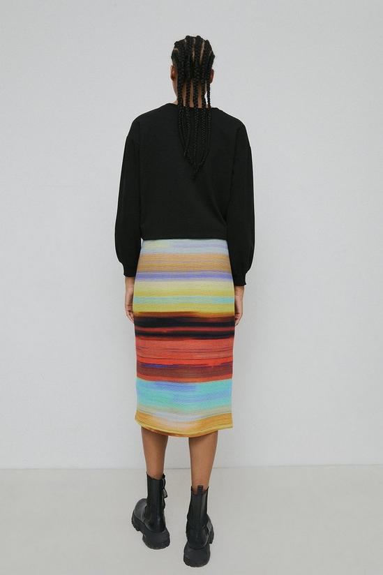 Warehouse Multi Stripe Skirt 3