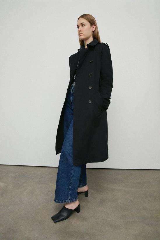 Warehouse Raglan Sleeve Belted Trench 1