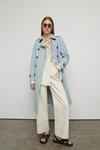 Warehouse Raglan Sleeve Belted Trench thumbnail 1