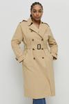 Warehouse Plus Size Raglan Sleeve Belted Trench thumbnail 2