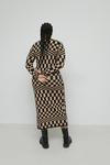 Warehouse Plus Size Checkerboard Knit Midi Dress thumbnail 3