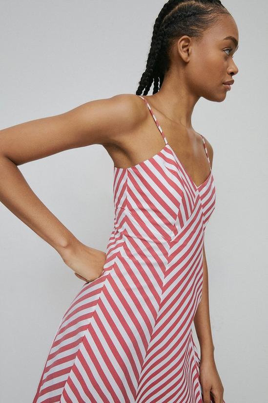 Warehouse Strappy Stripe Midi Dress 1