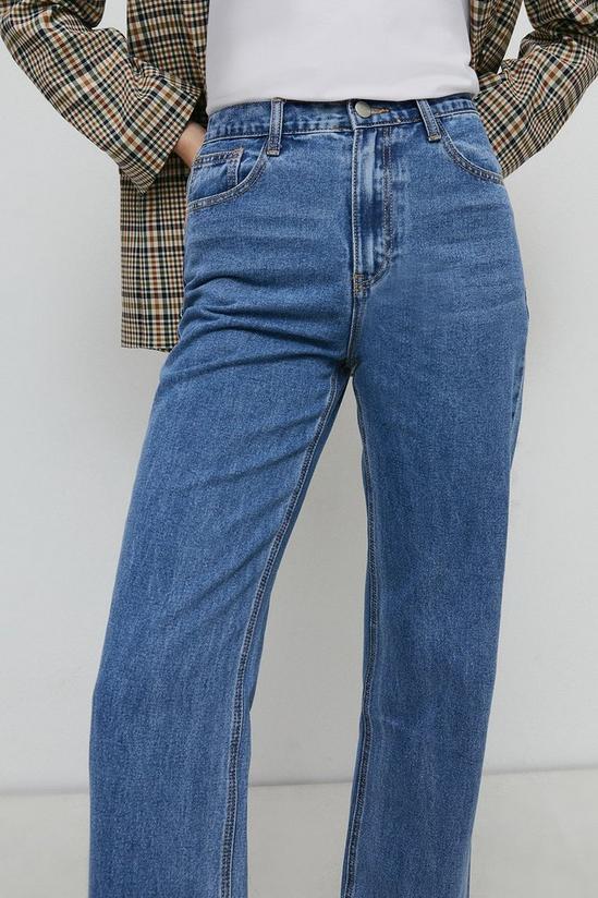 Warehouse Denim Raw Hem Long Straight Jeans 2