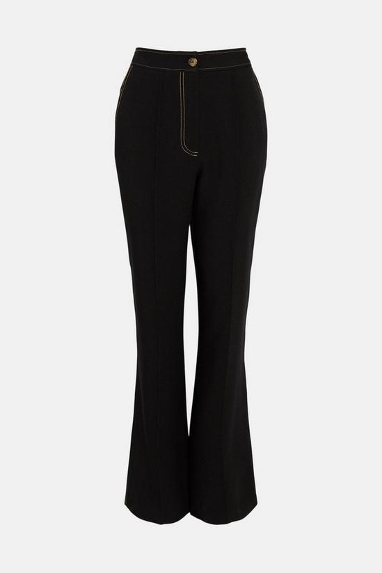 Warehouse Top Stitch Tailored Kick Flare Trouser 4