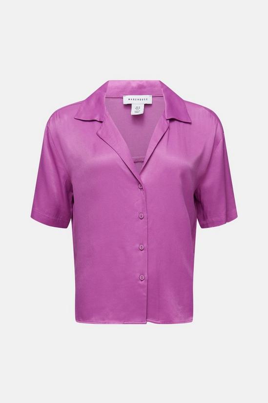 Warehouse Satin Short Sleeve Resort Shirt 4