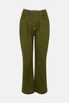 Warehouse Twill Tuck Front Utility Flare Trouser thumbnail 4