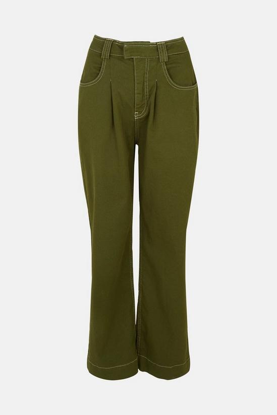 Warehouse Twill Tuck Front Utility Flare Trouser 4