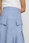 Warehouse Petite Pleat Front Pocket Detail Skirt thumbnail 2