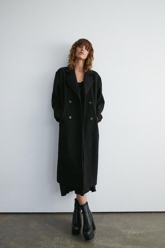 Warehouse Relaxed Double Breasted Coat 1