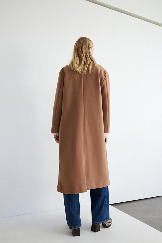 Warehouse Relaxed Double Breasted Coat 3