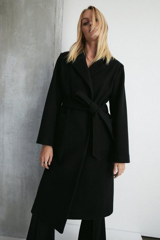 Warehouse Wrap Front Belted Coat 2
