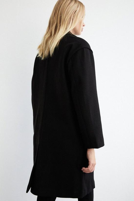 Warehouse Single Breasted Relaxed Tailored Coat 3