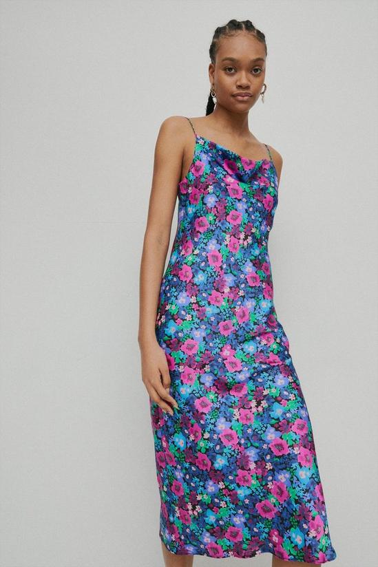 Warehouse Strappy Floral Midi Dress 2