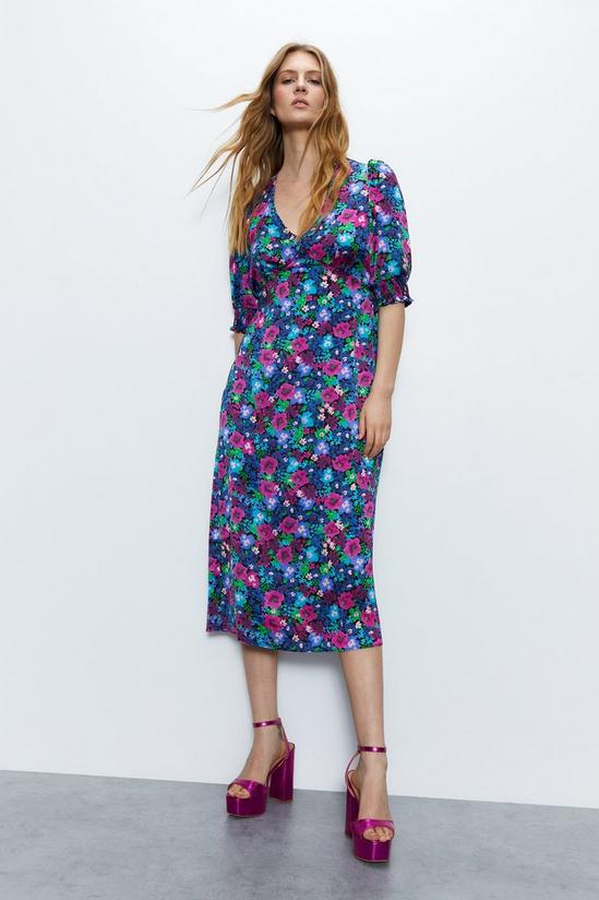 Warehouse Floral Midi Dress 1