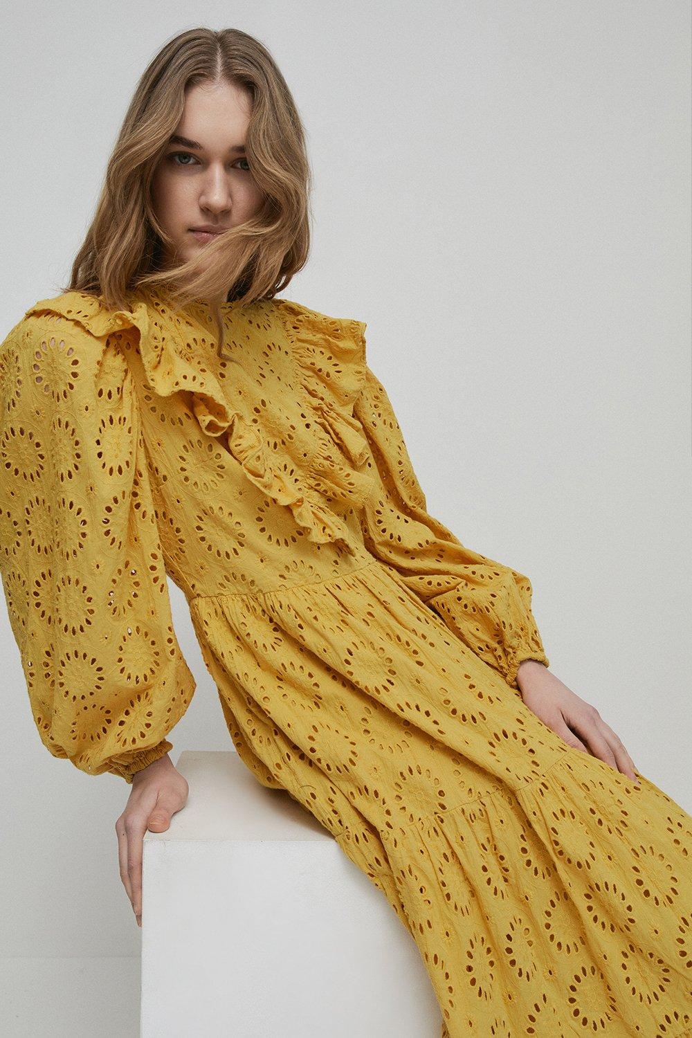 Warehouse yellow hotsell spot dress