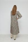 Warehouse Ditsy Floral Tiered Loose Fit Midi Dress thumbnail 3