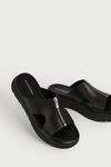 Warehouse Real Leather Chunky Zip Front Sandal thumbnail 4