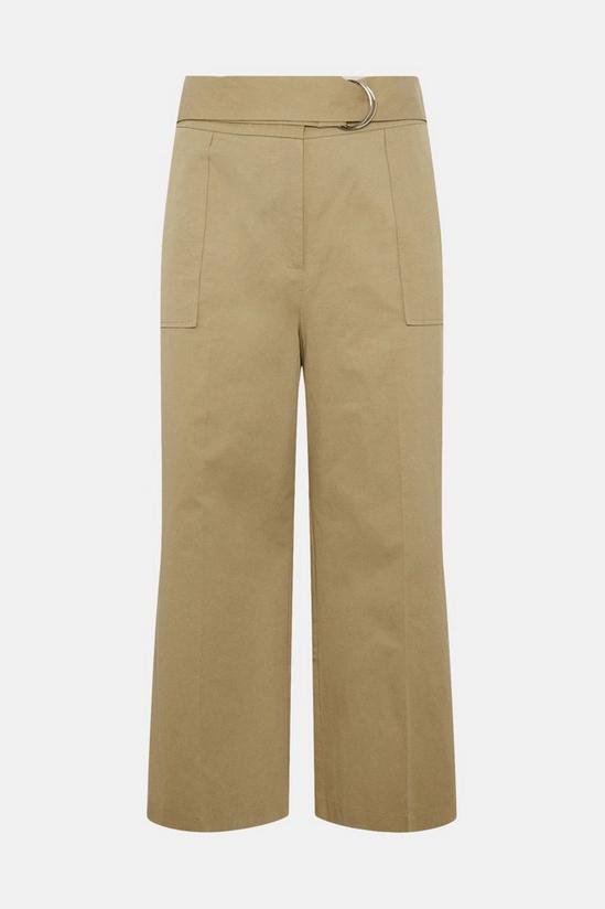 Warehouse Plus Size Elevated Wide Crop Trouser 4