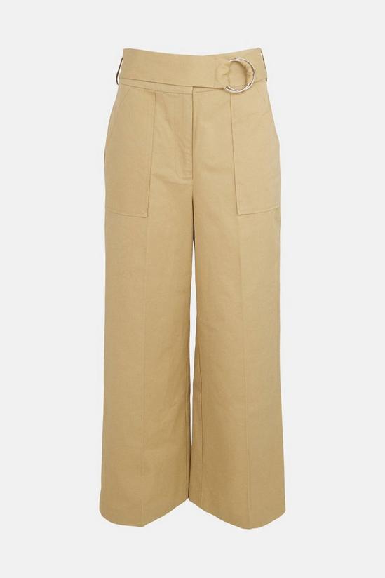 Warehouse Petite Elevated Wide Crop Trouser 4