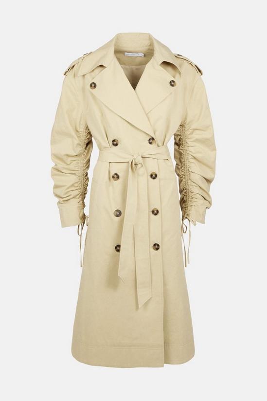 Warehouse Gathered Sleeve Trench 5