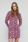 Warehouse Shadow Floral Knitted Dress thumbnail 1