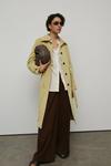 Warehouse Faux Leather Snake Trench Coat thumbnail 1