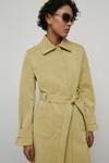 Warehouse Faux Leather Snake Trench Coat thumbnail 5