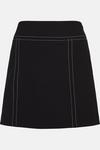 Warehouse Top Stitch Jersey Crepe Pelmet Skirt thumbnail 4